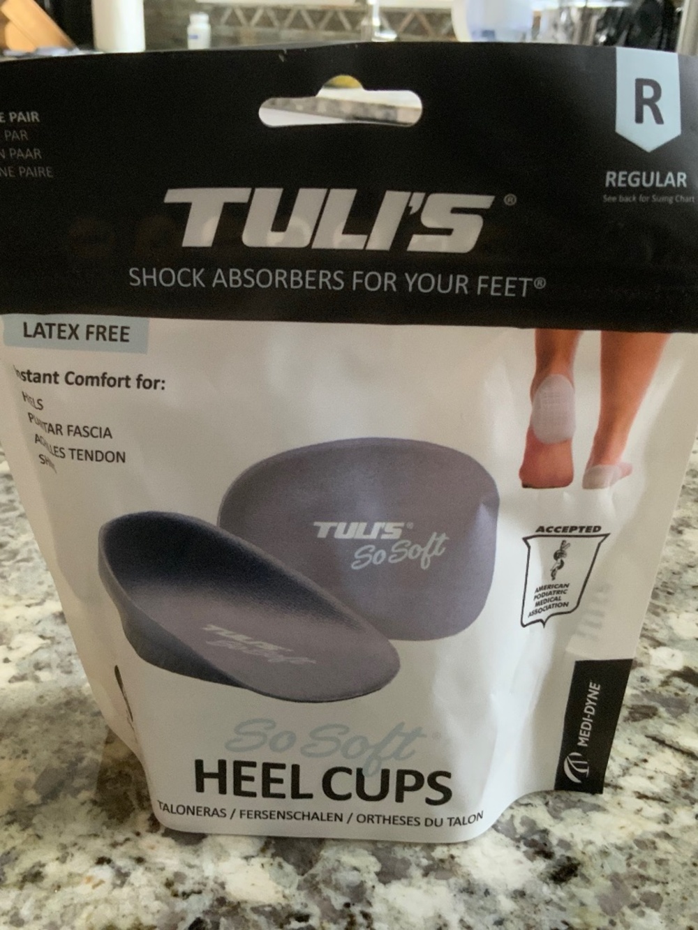 Brand new in sealed package TULI’S SO SOFT HEEL CUPS